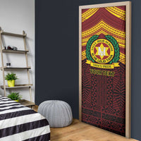 Personalised Tonga Vava'u High School Door Cover Polynesian Ngatu Tribal LT9 - Polynesian Pride