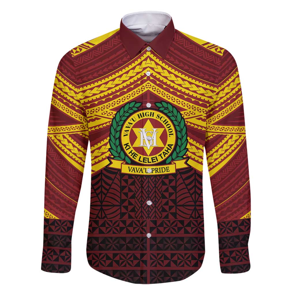 Personalised Tonga Vava'u High School Family Matching Summer Maxi Dress and Hawaiian Shirt Polynesian Ngatu Tribal