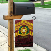 Personalised Tonga Vava'u High School Garden Flag Polynesian Ngatu Tribal