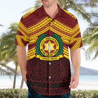 Personalised Tonga Vava'u High School Hawaiian Shirt Polynesian Ngatu Tribal LT9 - Polynesian Pride