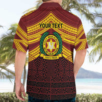 Personalised Tonga Vava'u High School Hawaiian Shirt Polynesian Ngatu Tribal LT9 - Polynesian Pride