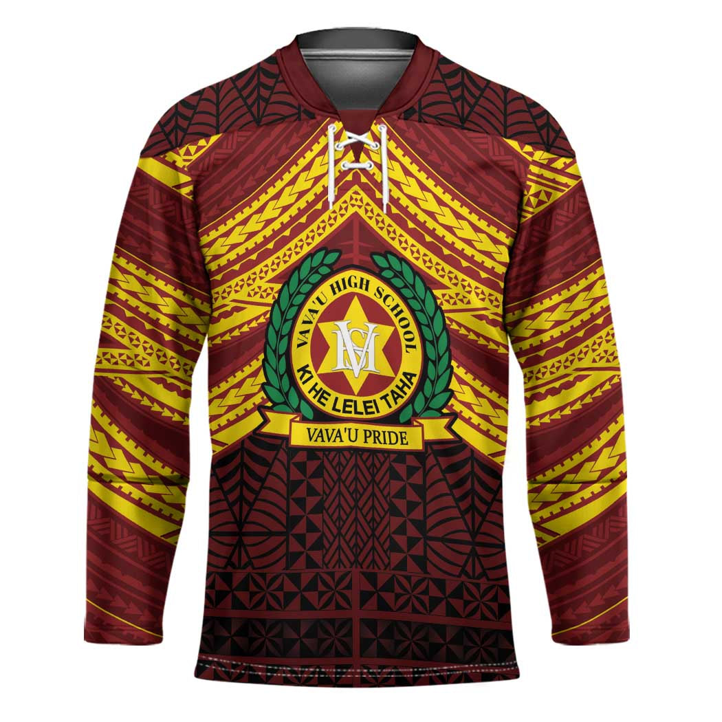 Personalised Tonga Vava'u High School Hockey Jersey Polynesian Ngatu Tribal - Polynesian Pride