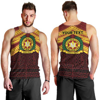 Personalised Tonga Vava'u High School Men Tank Top Polynesian Ngatu Tribal LT9 - Polynesian Pride