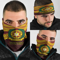 Personalised Tonga Vava'u High School Neck Gaiter Polynesian Ngatu Tribal - Polynesian Pride