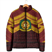 Personalised Tonga Vava'u High School Padded Jacket Polynesian Ngatu Tribal LT9 - Polynesian Pride