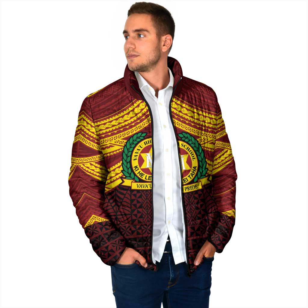 Personalised Tonga Vava'u High School Padded Jacket Polynesian Ngatu Tribal LT9 - Polynesian Pride