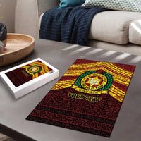 Personalised Tonga Vava'u High School Puzzle Polynesian Ngatu Tribal LT9 - Polynesian Pride