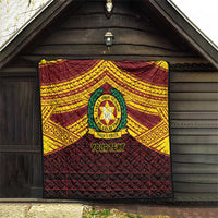 Personalised Tonga Vava'u High School Quilt Polynesian Ngatu Tribal