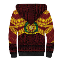 Personalised Tonga Vava'u High School Sherpa Hoodie Polynesian Ngatu Tribal