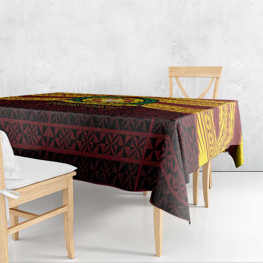Personalised Tonga Vava'u High School Tablecloth Polynesian Ngatu Tribal LT9 - Polynesian Pride