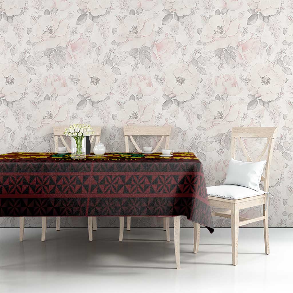 Personalised Tonga Vava'u High School Tablecloth Polynesian Ngatu Tribal LT9 - Polynesian Pride