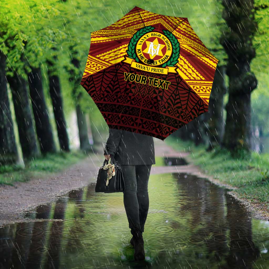 Personalised Tonga Vava'u High School Umbrella Polynesian Ngatu Tribal LT9 - Polynesian Pride