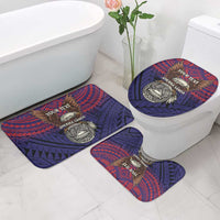 American Samoa Brave Eagle Personalized Bathroom Set National Flag Color - Polynesian Pride