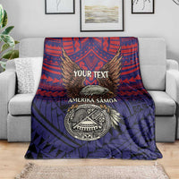 American Samoa Brave Eagle Personalized Blanket National Flag Color