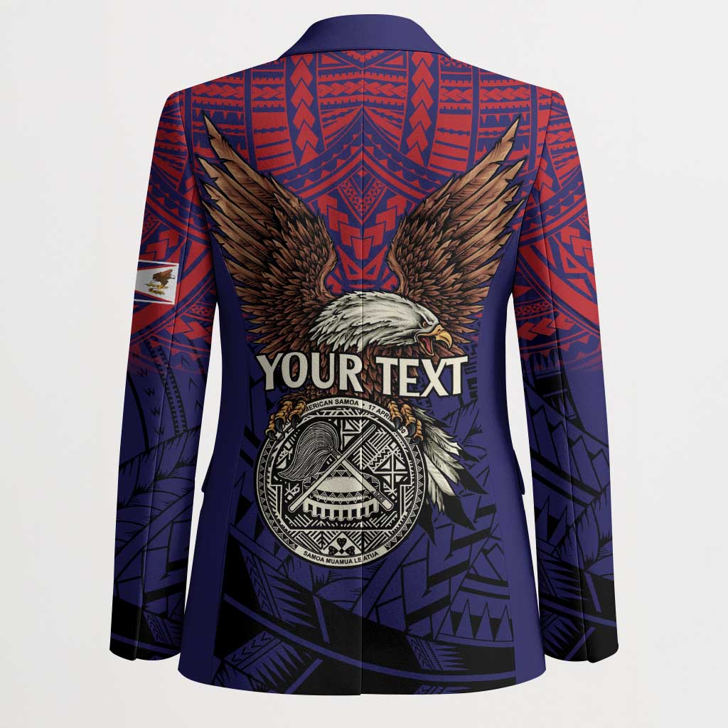 American Samoa Brave Eagle Personalized Blazer National Flag Color - Polynesian Pride