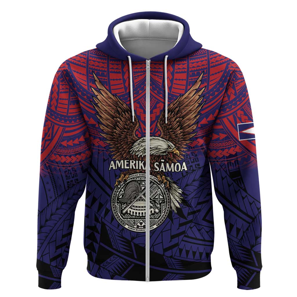 American Samoa Brave Eagle Personalized Hoodie National Flag Color
