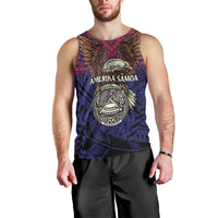 American Samoa Brave Eagle Personalized Men Tank Top National Flag Color