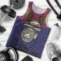 American Samoa Brave Eagle Personalized Men Tank Top National Flag Color