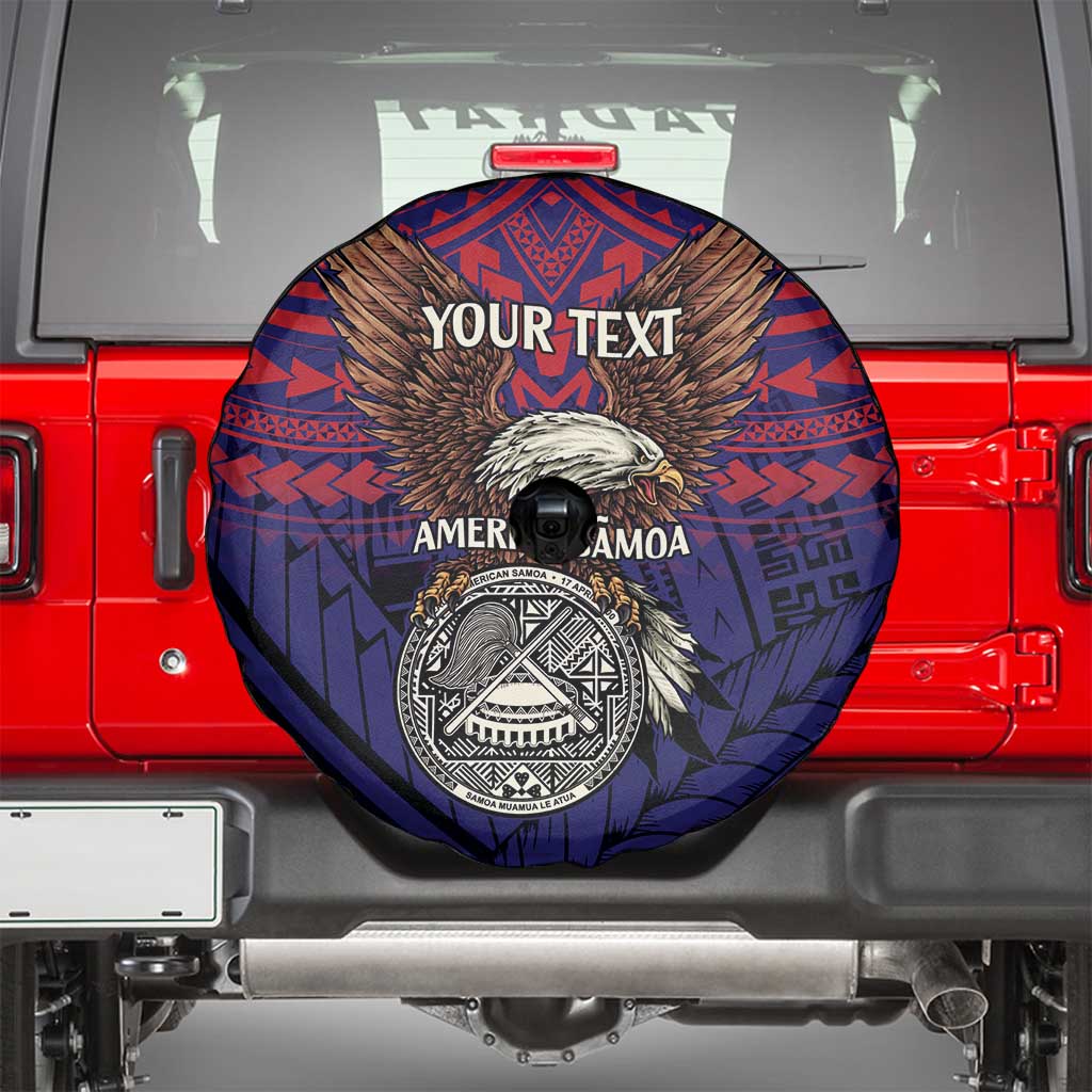 American Samoa Brave Eagle Personalized Spare Tire Cover National Flag Color