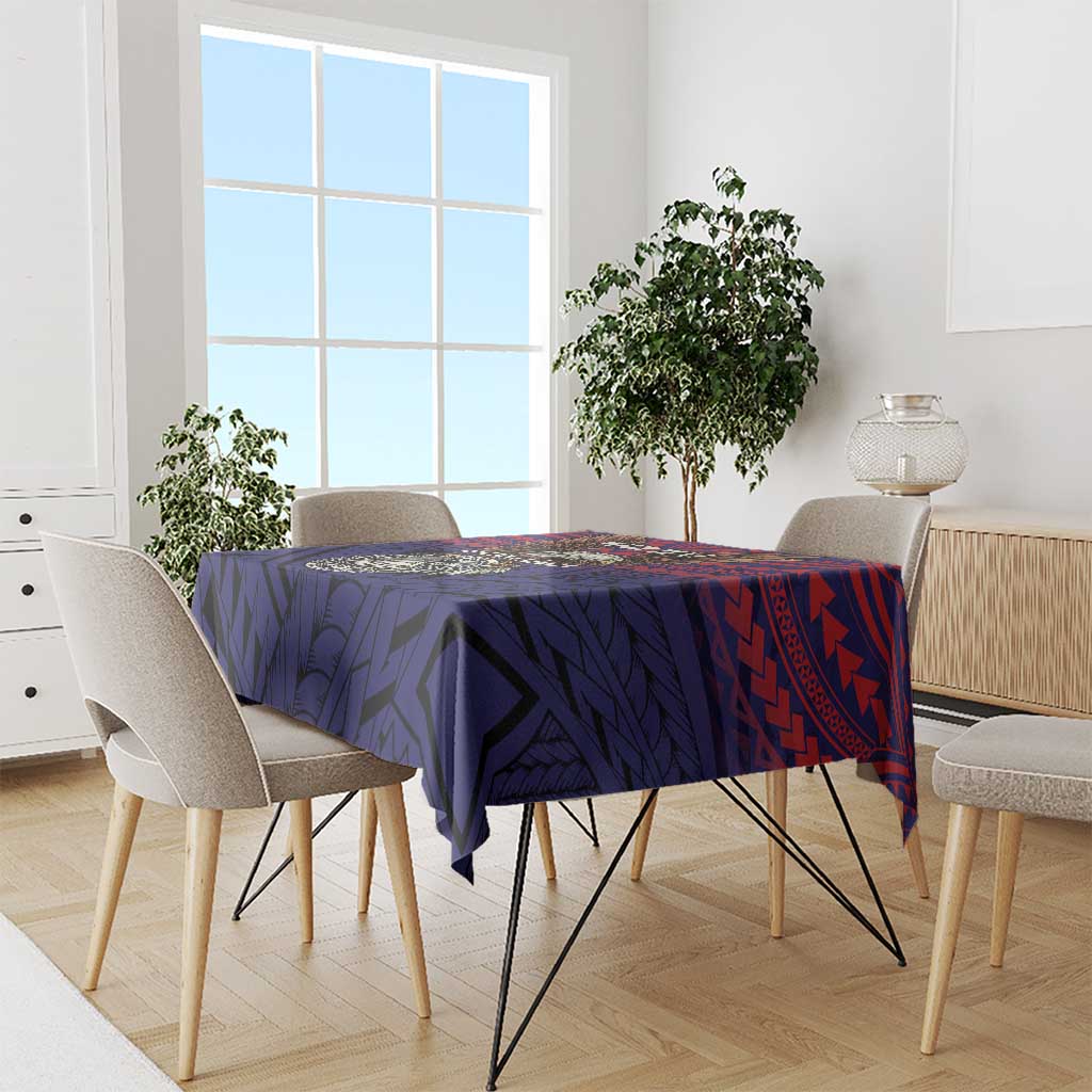 American Samoa Brave Eagle Personalized Tablecloth National Flag Color LT9 - Polynesian Pride