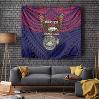 American Samoa Brave Eagle Personalized Tapestry National Flag Color