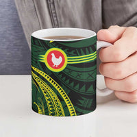 American Samoa Manua Cession Day Personalized Ceramic Mug Polynesian Wave Style - Polynesian Pride