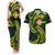 American Samoa Manua Cession Day Personalized Couples Matching Tank Maxi Dress and Hawaiian Shirt Polynesian Wave Style