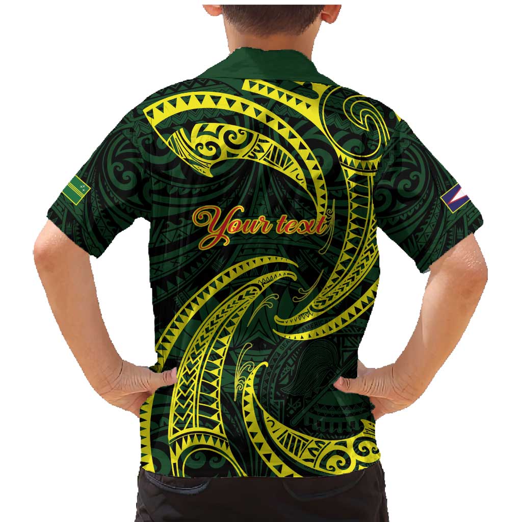 American Samoa Manua Cession Day Personalized Family Matching Mermaid Dress and Hawaiian Shirt Polynesian Wave Style
