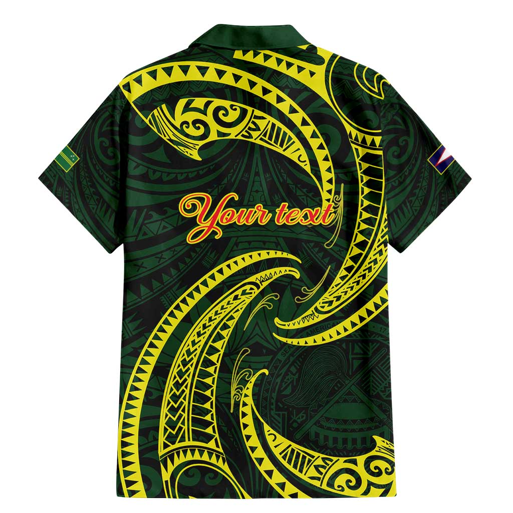 American Samoa Manua Cession Day Personalized Family Matching Mermaid Dress and Hawaiian Shirt Polynesian Wave Style