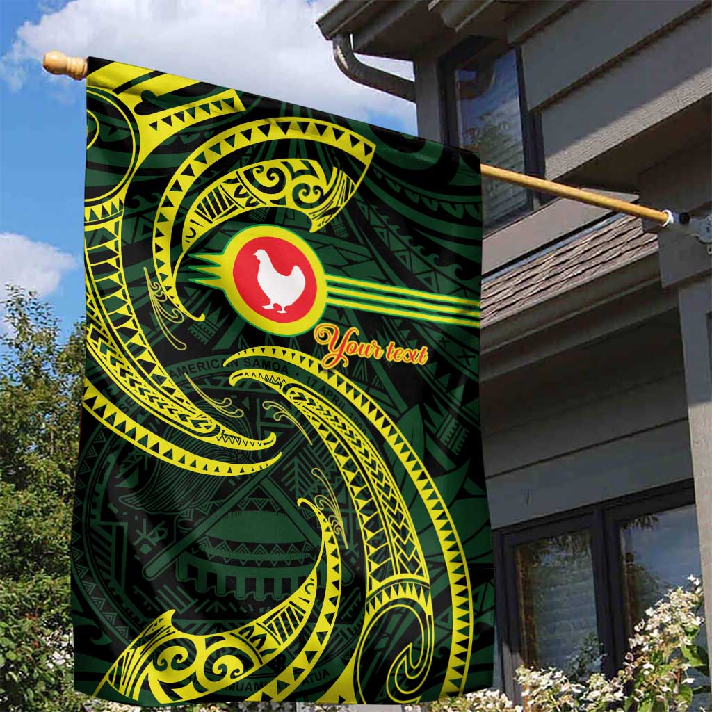 American Samoa Manua Cession Day Personalized Garden Flag Polynesian Wave Style