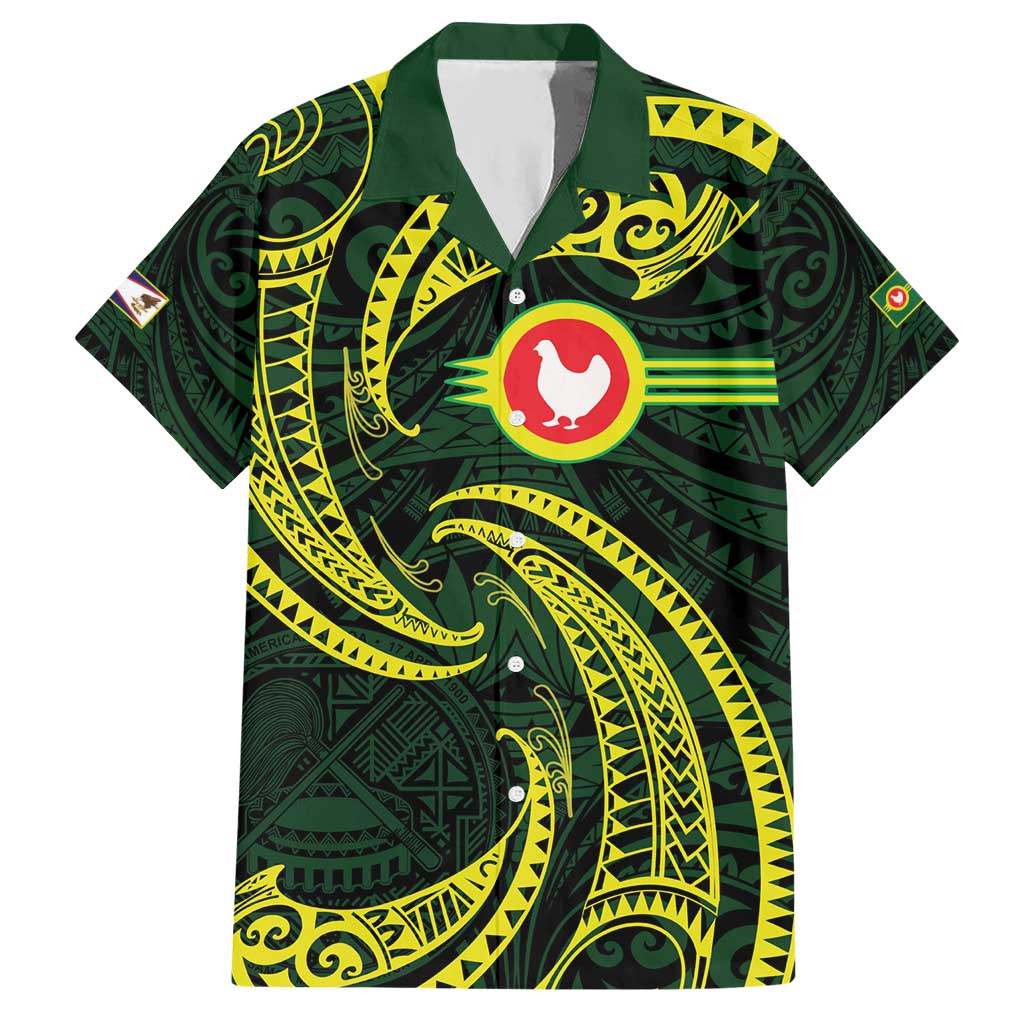 American Samoa Manua Cession Day Personalized Hawaiian Shirt Polynesian Wave Style
