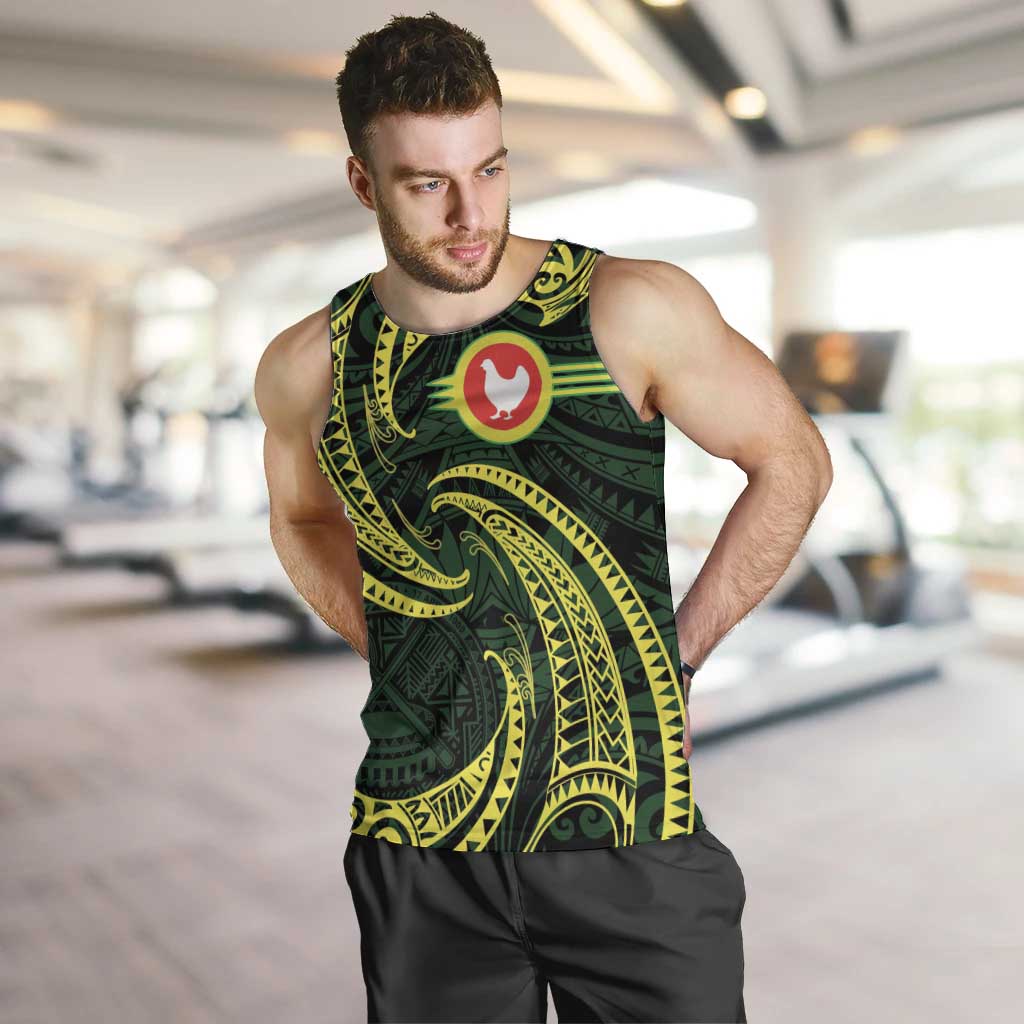 American Samoa Manua Cession Day Personalized Men Tank Top Polynesian Wave Style
