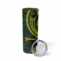 American Samoa Manua Cession Day Personalized Skinny Tumbler Polynesian Wave Style