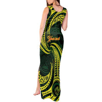 American Samoa Manua Cession Day Personalized Tank Maxi Dress Polynesian Wave Style