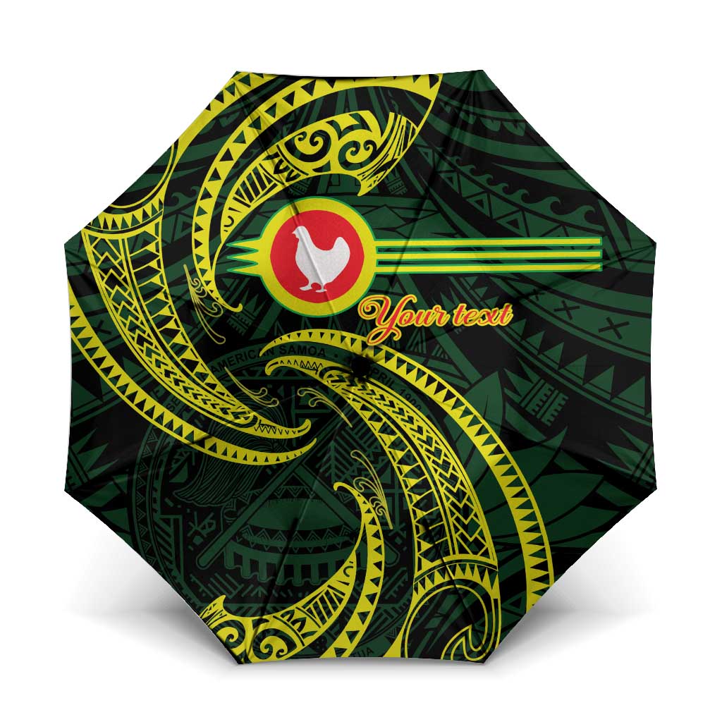 American Samoa Manua Cession Day Personalized Umbrella Polynesian Wave Style - Polynesian Pride