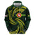 American Samoa Manua Cession Day Personalized Zip Hoodie Polynesian Wave Style