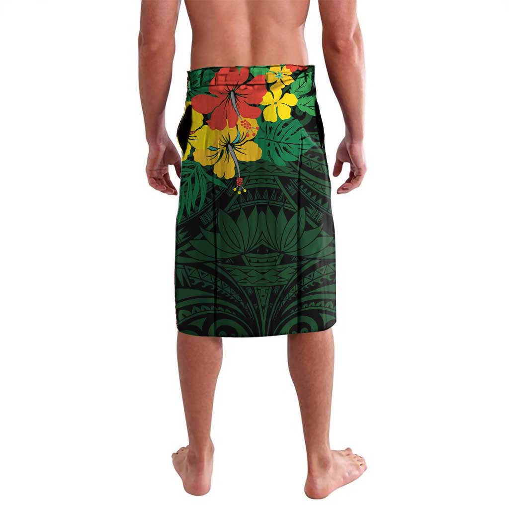 American Samoa Manu'atele Personalized Lavalava Manua Island Hibiscus Flowers