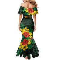 American Samoa Manu'atele Personalized Mermaid Dress Manua Island Hibiscus Flowers