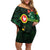 American Samoa Manu'atele Personalized Off Shoulder Short Dress Manua Island Hibiscus Flowers
