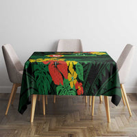 American Samoa Manu'atele Personalized Tablecloth Manua Island Hibiscus Flowers