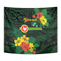 American Samoa Manu'atele Personalized Tapestry Manua Island Hibiscus Flowers