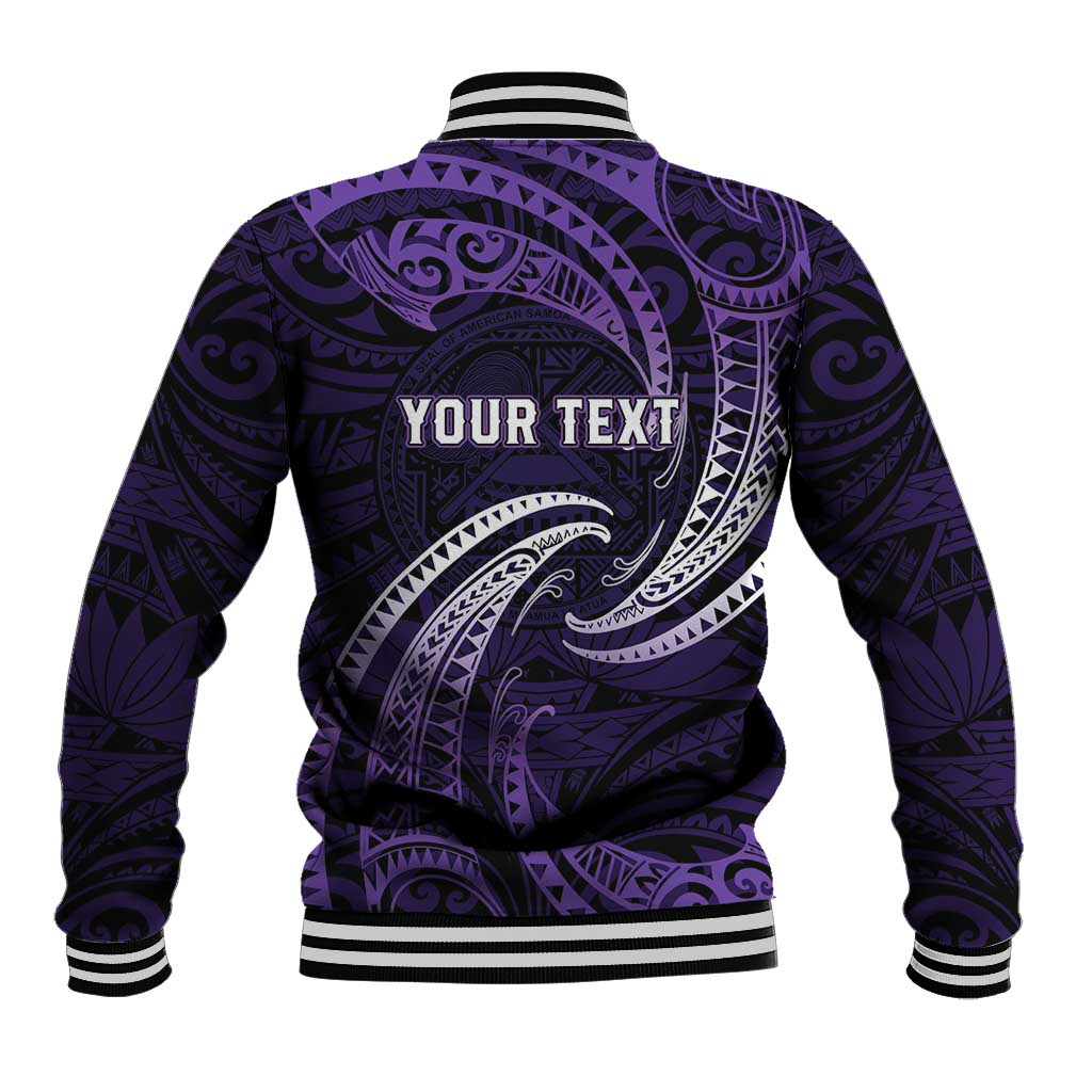 Manua Segaula American Samoa High School Personalized Baseball Jacket Polynesian Wave Style LT9 - Polynesian Pride