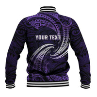 Manua Segaula American Samoa High School Personalized Baseball Jacket Polynesian Wave Style LT9 - Polynesian Pride