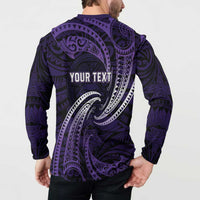 Manua Segaula American Samoa High School Personalized Button Sweatshirt Polynesian Wave Style LT9 - Polynesian Pride