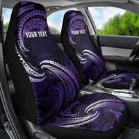Manua Segaula American Samoa High School Personalized Car Seat Cover Polynesian Wave Style