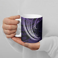 Manua Segaula American Samoa High School Personalized Ceramic Mug Polynesian Wave Style - Polynesian Pride