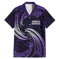 Manua Segaula American Samoa High School Personalized Family Matching Mermaid Dress and Hawaiian Shirt Polynesian Wave Style