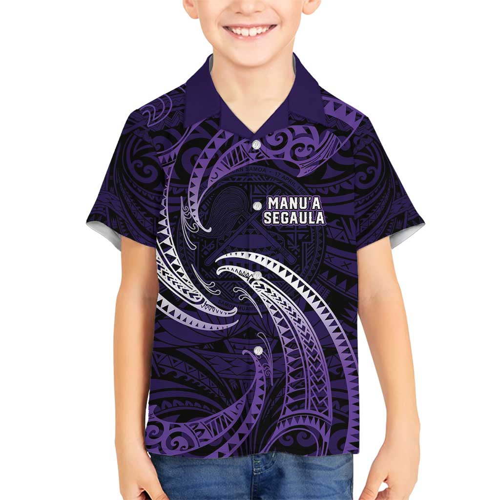 Manua Segaula American Samoa High School Personalized Family Matching Summer Maxi Dress and Hawaiian Shirt Polynesian Wave Style