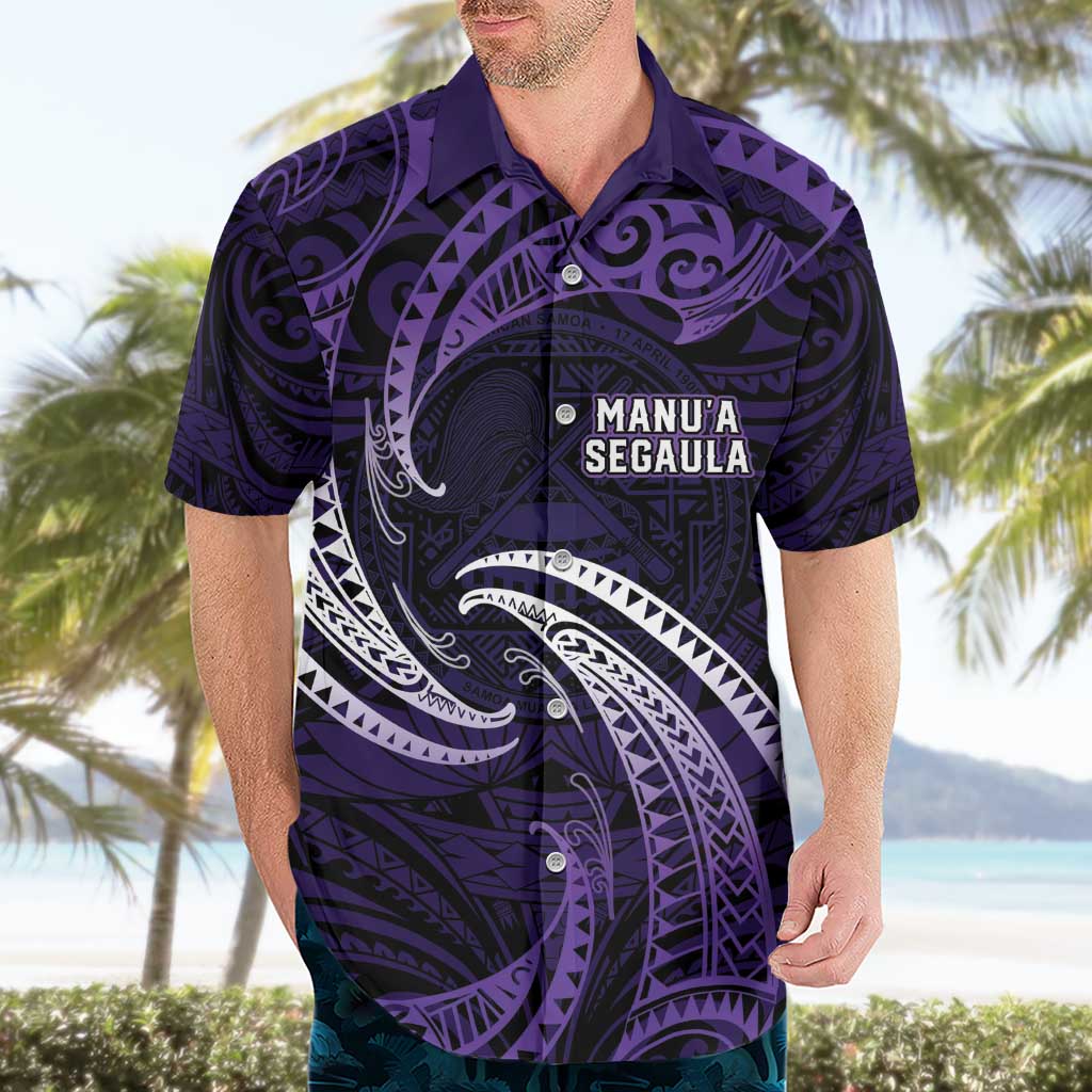 Manua Segaula American Samoa High School Personalized Hawaiian Shirt Polynesian Wave Style LT9 - Polynesian Pride