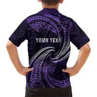 Manua Segaula American Samoa High School Personalized Kid Hawaiian Shirt Polynesian Wave Style LT9 - Polynesian Pride